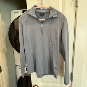 Bogner Light Gray Star Embroidered Pullover